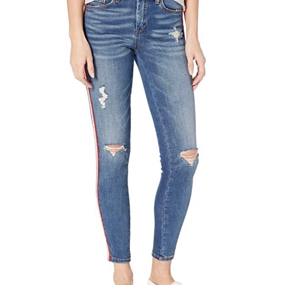 Blank NYC red stripe pants
